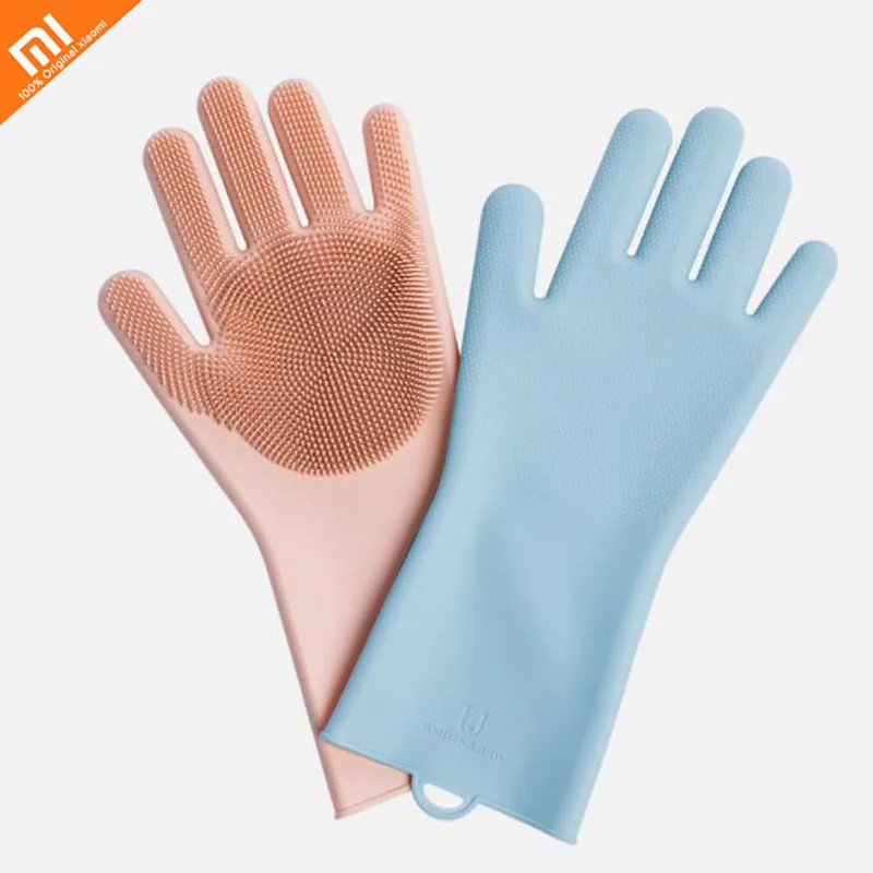 Xiaomi Mijia Youpin Jordan & Judy силиконовые чистящие перчатки 4 вида цветов экологически