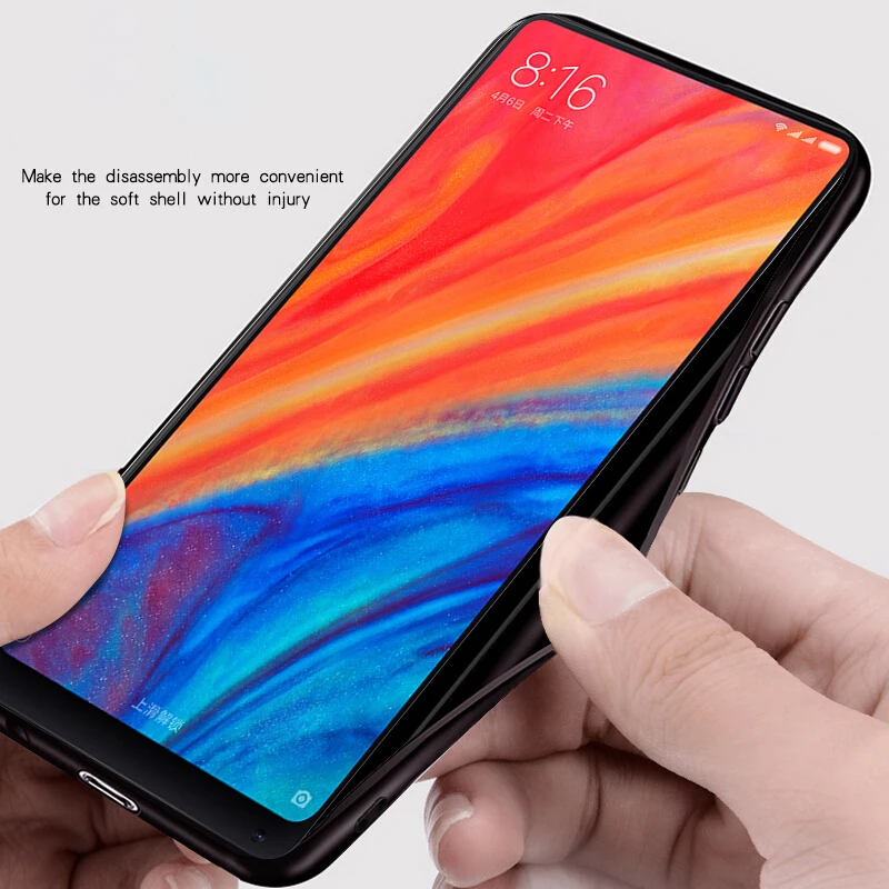 Противоударный Оригинальный 3D кожаный чехол для xiaomi Mi mix 2s 2 Мягкий ТПУ
