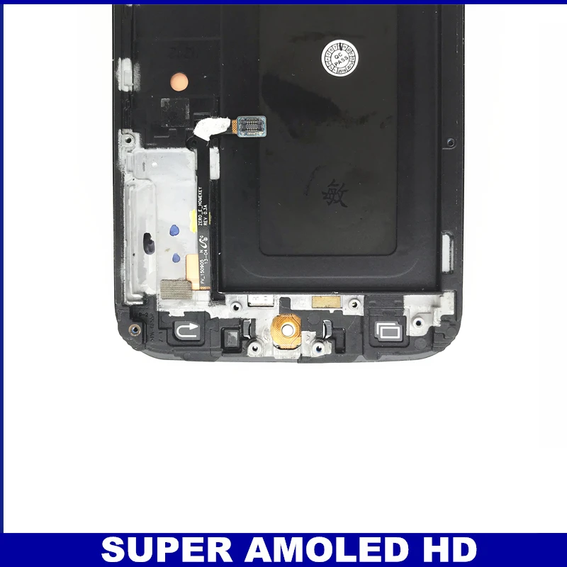 Супер AMOLED lcd s для samsung Galaxy S6 Edge ЖК-дисплей G925 G925F G925I с рамкой сенсорный дигитайзер