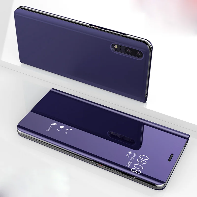 Purple Умный флип-чехол для huawei P20 Pro P30 Lite mate 10 Pro Nova 3i 3 Роскошный покрытый чехол-подставка для huawei mate 20 Pro 20X Lite - Цвет: Purple
