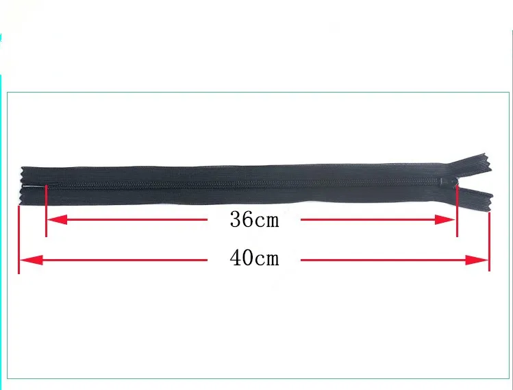 Suoja U PICK, 6 шт./лот, фирменная невидимая застежка-молния, 40 см, задняя подушка, юбка, скрытая, 3#, нейлоновая молния для шитья/одежды, аксессуары, сделай сам