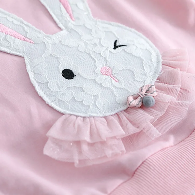 Весенне-осенний комплект одежды для маленьких девочек милые хлопковые топы с