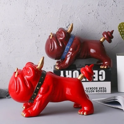 С принтом Lucky Dog свинья копилка для монет Изменить командовать бульдог дома