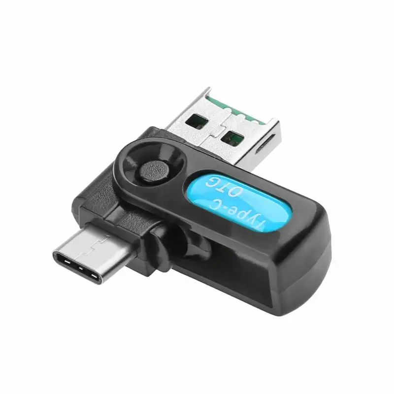 2 в 1 type-C USB телефон U диск адаптер для Micro SD TF Memeory кард-ридер для смартфонов/ПК с функцией OTG