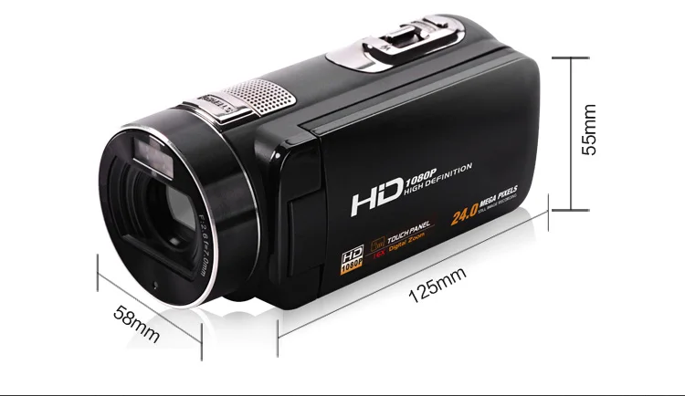 

Gold Supplier 24MP FHD 1080P Pro Digital Video Camcorder HDV-Z8 3.0" Touch Display HD DVR Max 32GB Memory Digital Cameras DV
