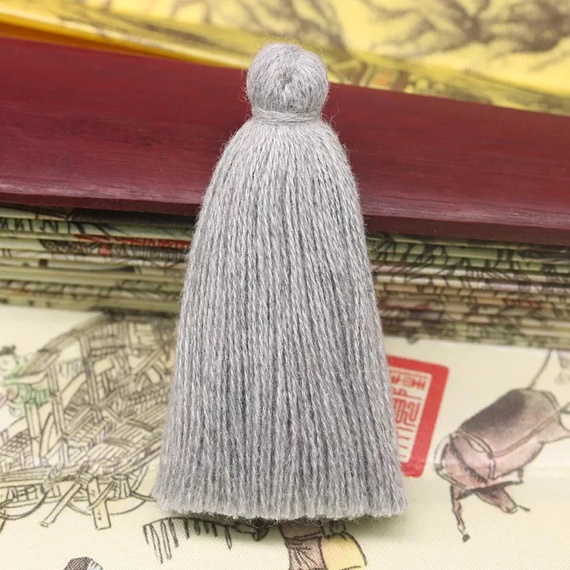 

11000 Pieces 100% Cotton 45 Mm Thick Tassel Clothing Ornament Hanging ear DIY Blue Gray Pink Colors Manual Customize On Sale