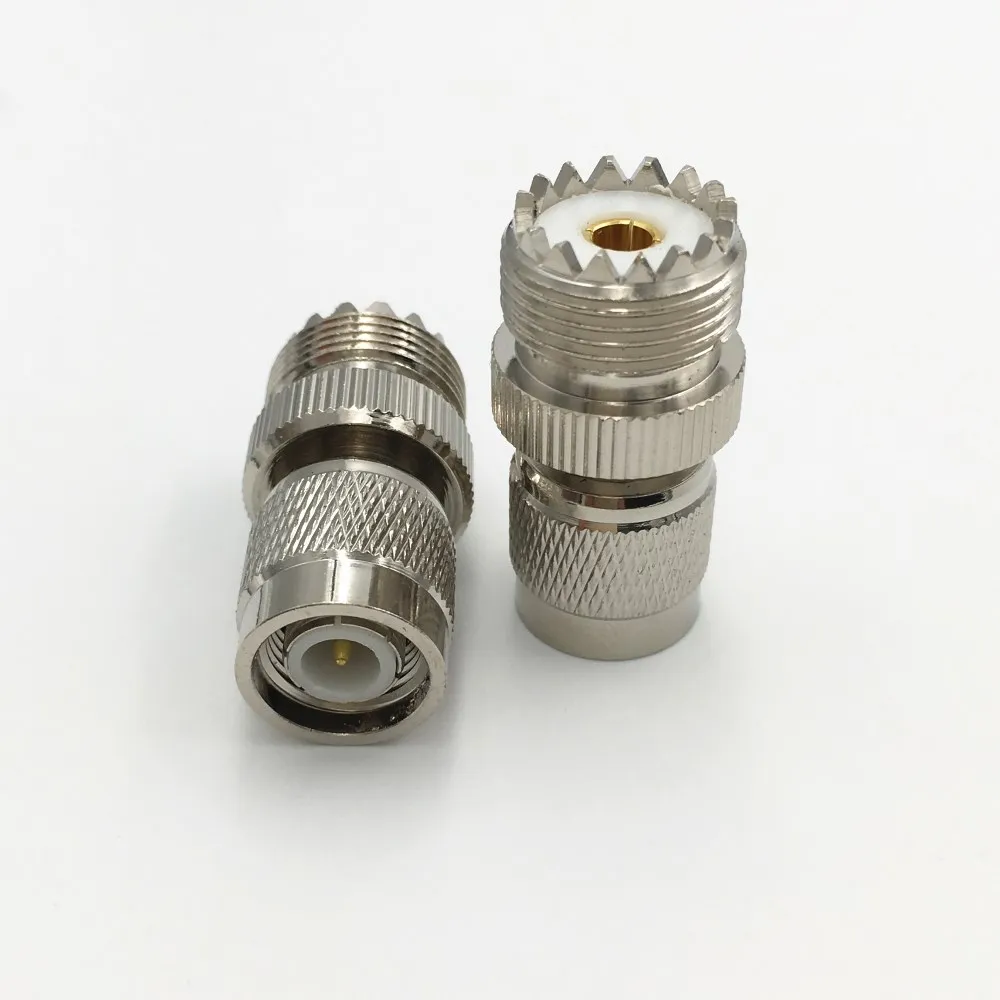 1 шт латунный TNC штекер к UHF SO239 гнездовой разъем RF прямой коаксиальный адаптер для