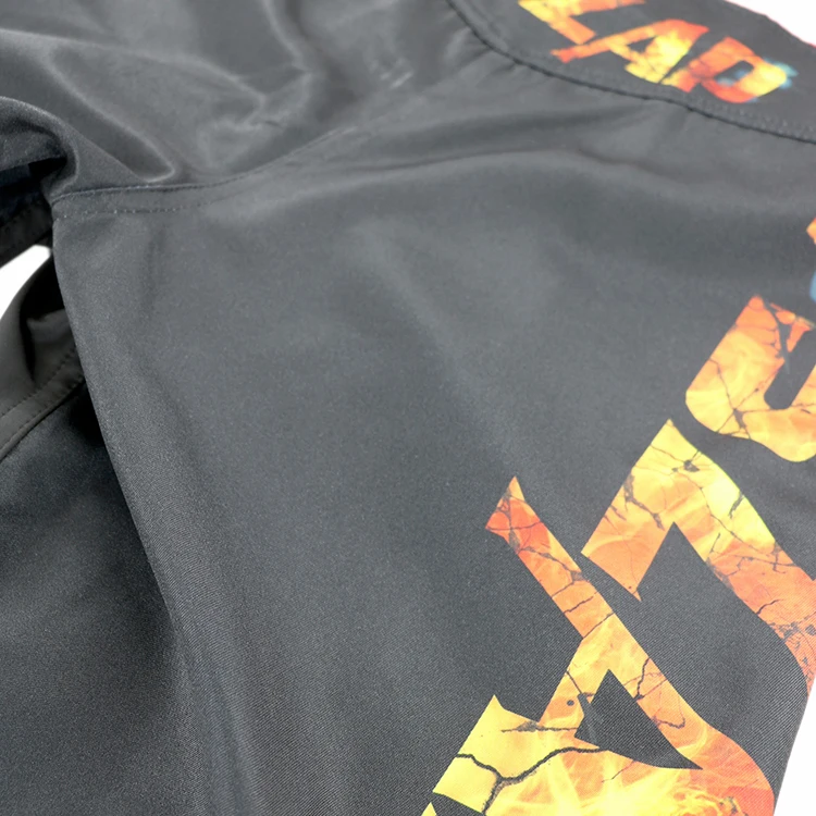 VSZAP мужские шорты-бермуды muay thai mma шорты Пламя волк шлем для кикбоксинга быстросохнущие дышащие эластичные штаны с шаговым швом