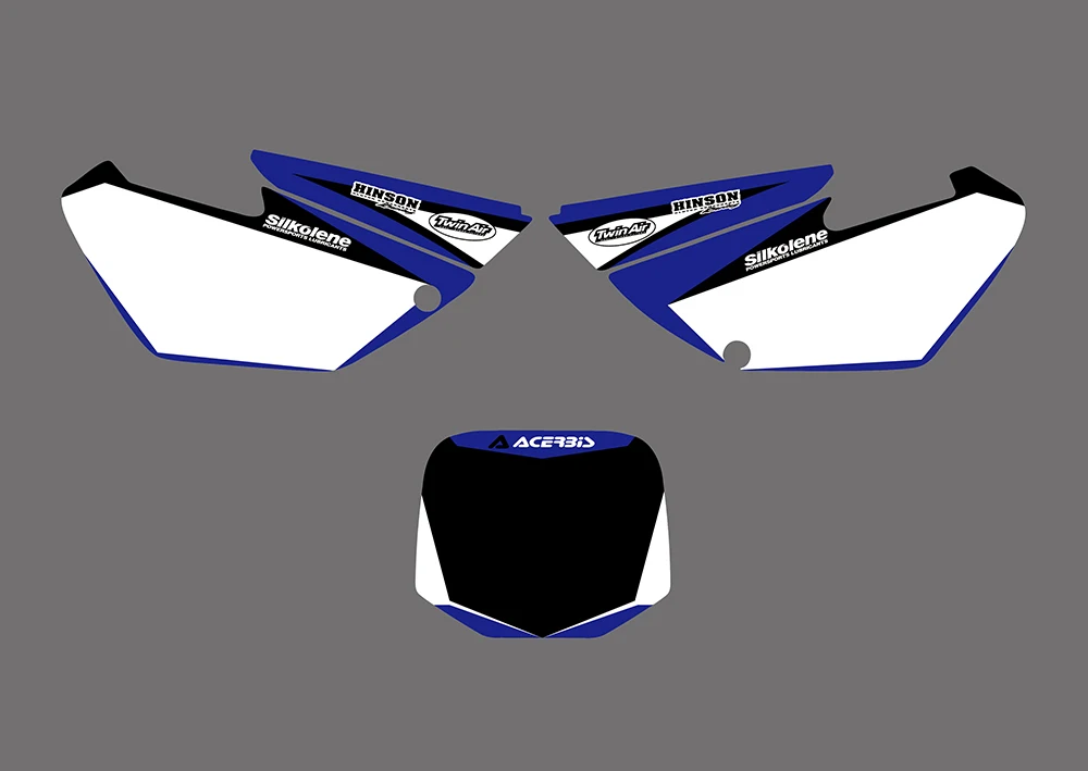 Стиль КОМАНДА ГРАФИКА фоны наклейки Наборы для Yamaha YZ85 2002 2003 2004 2005 2006 2007 08 09 10 2011 2012 YZ 85