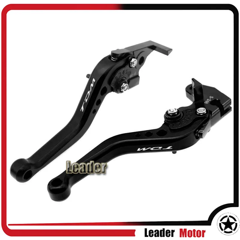 All Black Для YAMAHA TDM 900 2002 TDM900 2003 2004 аксессуары для мотоциклов cnc алюминиевые Короткие тормозные рычаги сцепления - Цвет: All Black