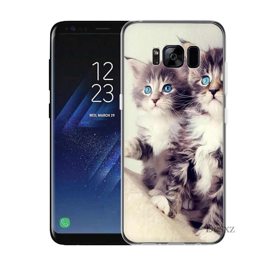 Desxz Cat Phone Case For Samsung GALAXY J3 J1 J2 J5 J6 J7 Prime Hard Cover Protection | Мобильные телефоны и аксессуары