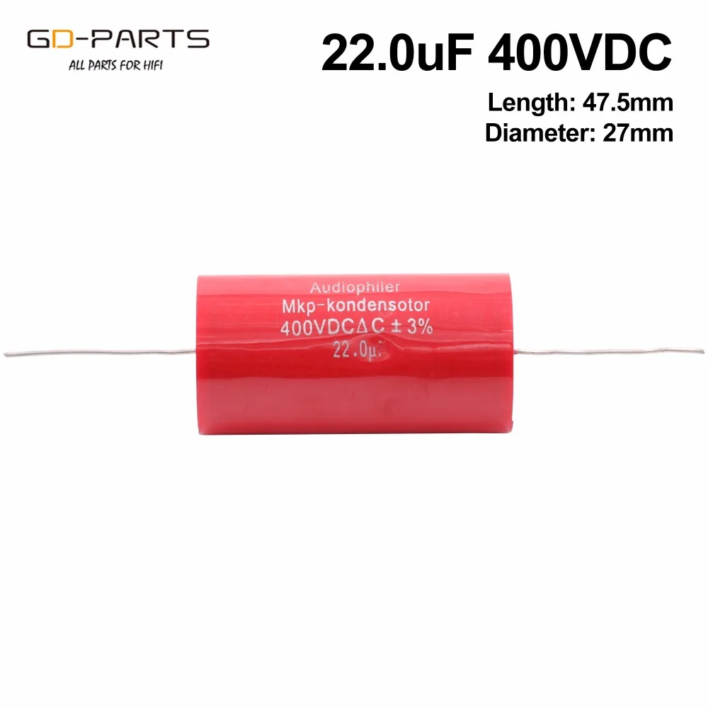 Осевой конденсатор Audiophiler MKP конденсатор 250VDC аудио класс для ремонта DIY винтажный гитарный усилитель динамик кроссовер радио муфта 1 шт