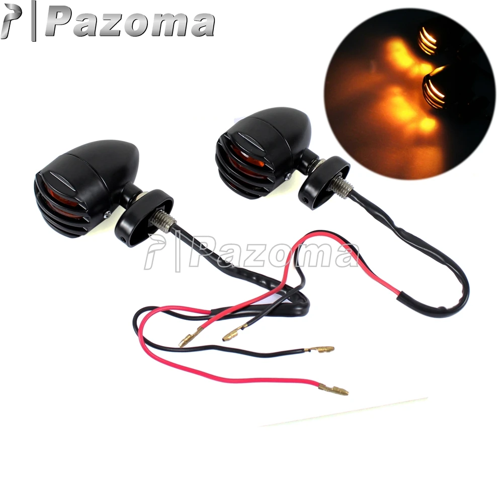 Черная решетка пуля янтарсветильник указатели поворота мотоциклетная мигалка