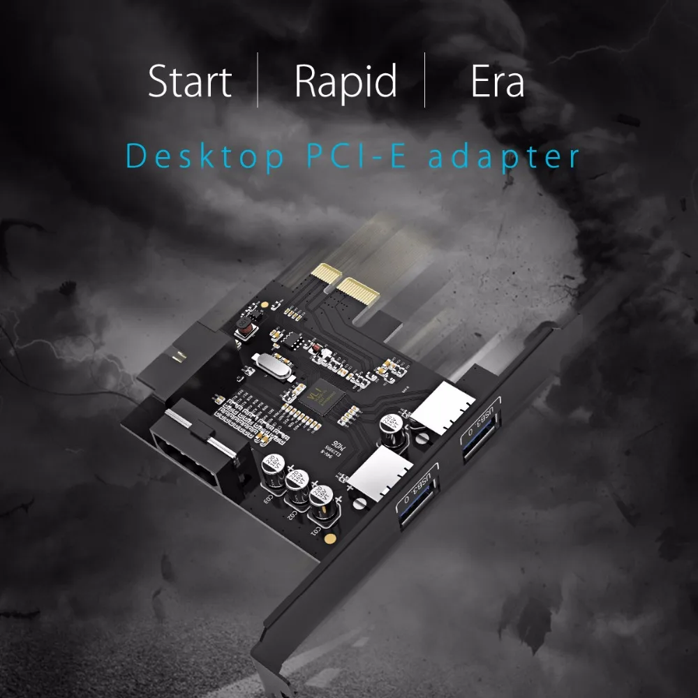 Настольная карта ORICO 2 порта USB3.0 PCI Express 5 Гбит/с высокоскоростная Расширительная