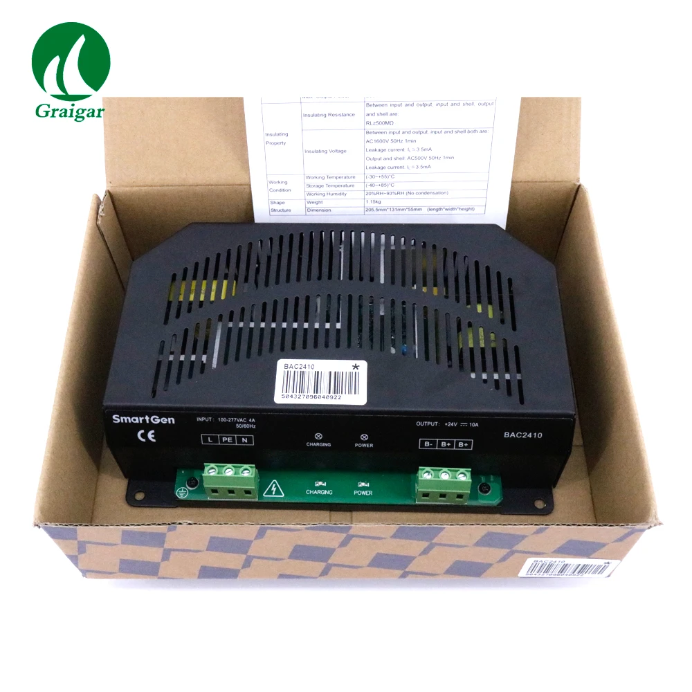 

New Smartgen BAC2410 Generator Auto Battery Charger 24V