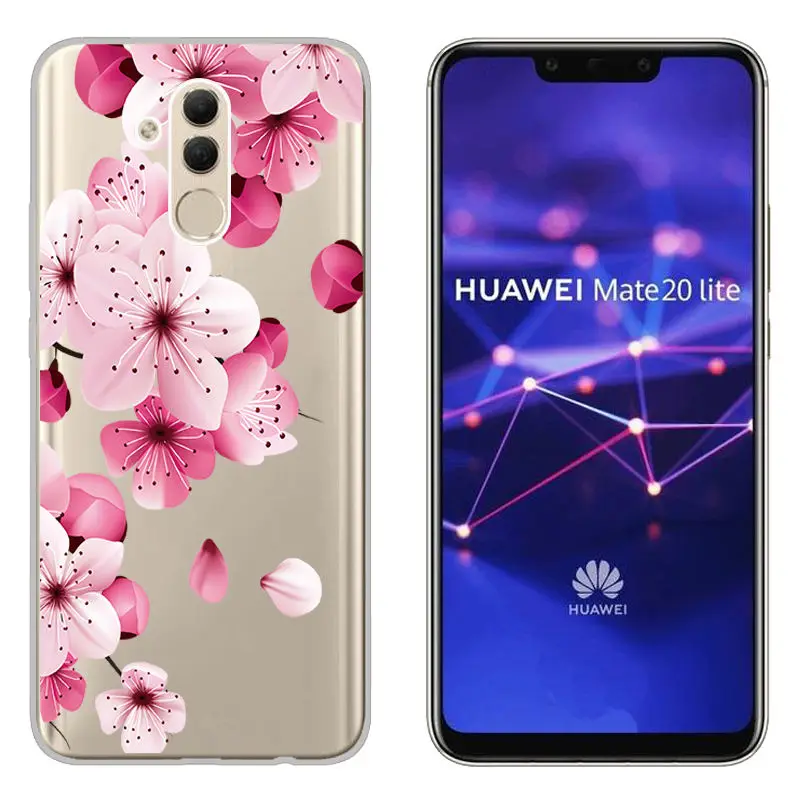 Arvin Painted Flower Fundas FOR Huawei mate20 lite mate 10 Lite Soft Silicone Back Phone Cover Mate Pro TPU Case |