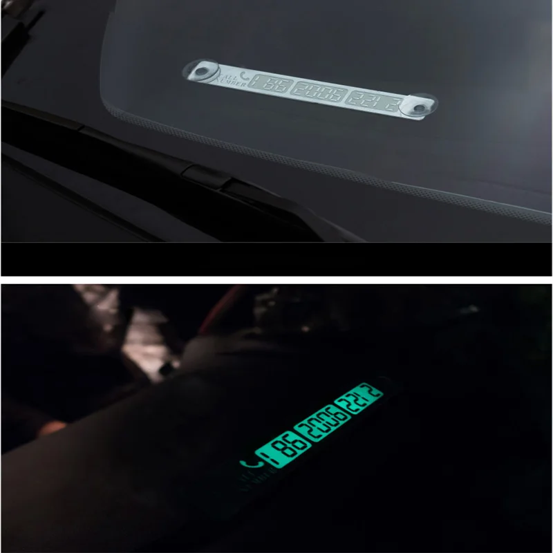 

Car temporary stop sign 15*2 luminous parking card moving car card car phone signboard