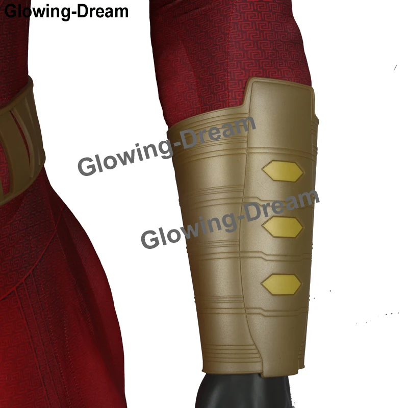 Светящаяся мечта наивысшего качества 3D подкладка для мышц Shazam Косплей Костюм с аксессуаром фильм Shazam костюм для мужчин