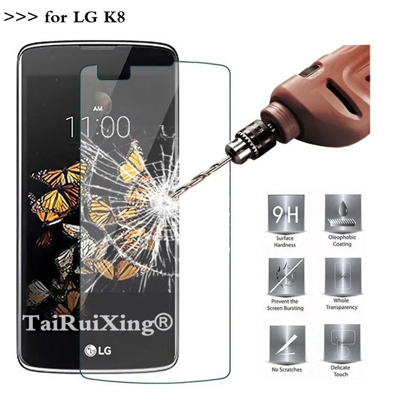 9H 2.5D 0 26 мм Закаленное стекло протектор экрана для LG K8 Защитная пленка Lte K350 K 8 4G 5