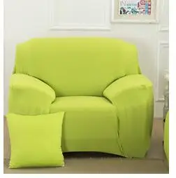 fruit green Одноцветный чехол для дивана в форме L, угловой чехол для дивана, секционный чехол для дивана, декор для гостиной, растягивающееся эластичное полотенце для дивана - Цвет: fruit green