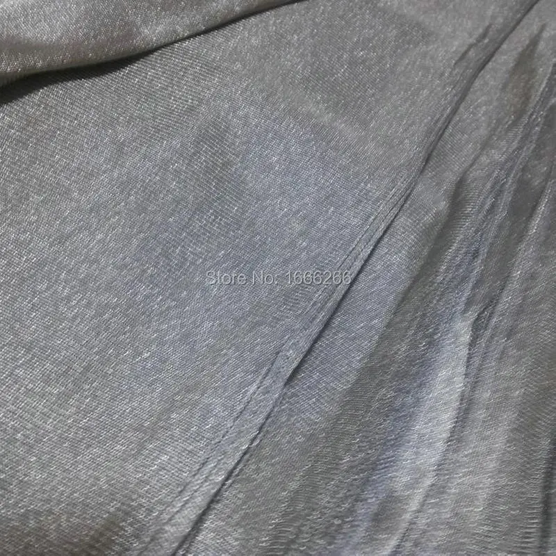 100% Серебряная волоконная ткань с серебряным покрытием проводящая ткань YSILVER81 #