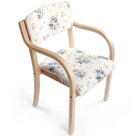 Стулья для кафе мебель цельная древесина + хлопок стул столовой шезлонг