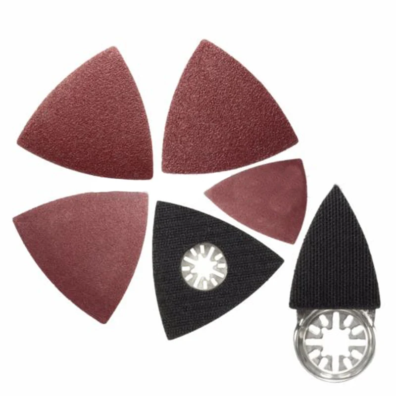 40 шт. треугольное шлифование бумаги + 2 шлифовальный диск абразивные инструменты