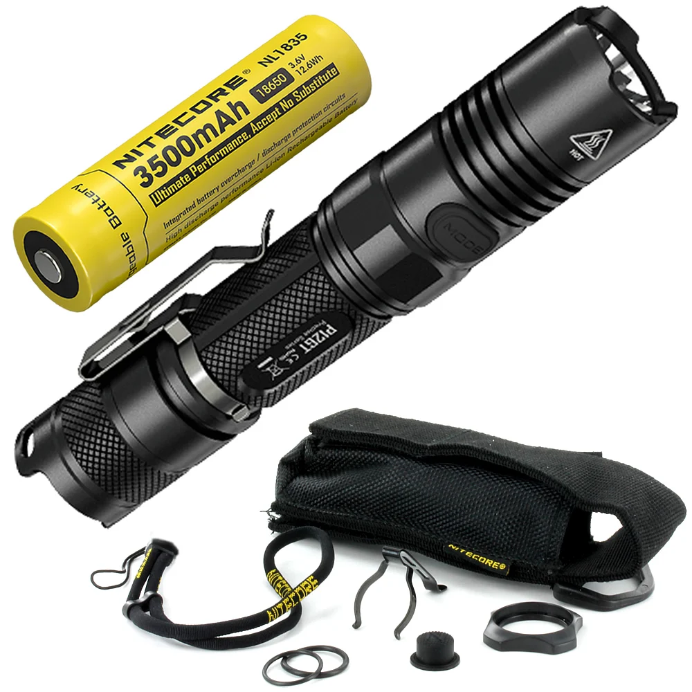 3500mAh NL1835 NITECORE P12GT с перезаряжаемой батареей 18650 1000 Lms CREE XP-L HI V3 светодиодный тактический фонарь - Испускаемый цвет: 3500mAh NL1835