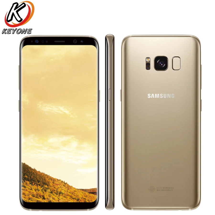 Мобильный телефон Samsung Galaxy S8 + G955F LTE 6 2 дюйма 4 Гб ОЗУ 64 ПЗУ Exynos 8895 IP68