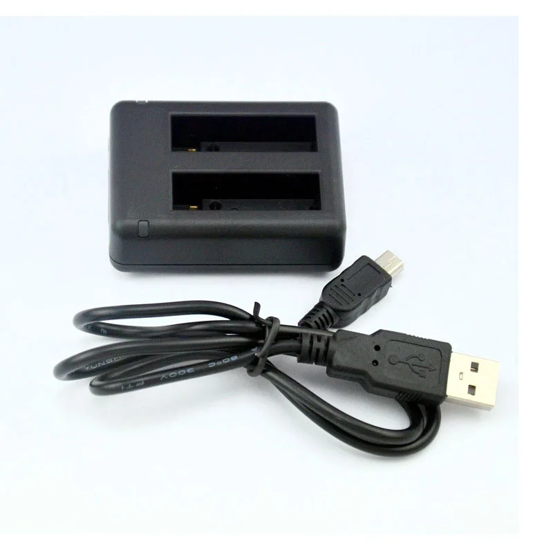 SHOOT AHDBT-401 USB Dual Port Battery Charger for Gopro Hero 4 HERO4 Black Sliver Camera with Cable Go pro Accessories | Электроника