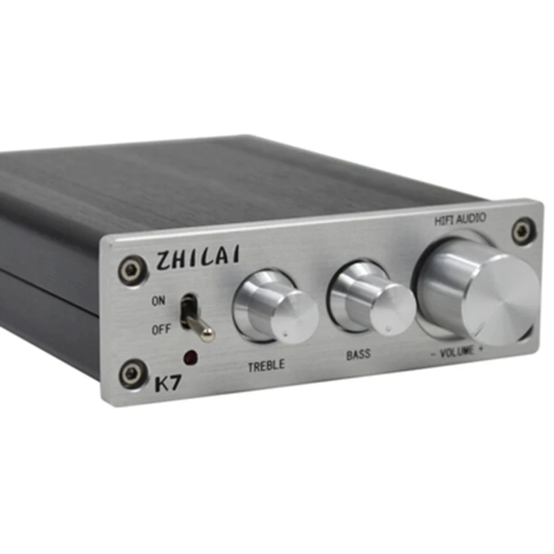 Новый ZHILAI K7 TDA7498 HIFI T-AMP Аналоговый Сигнал Цифровой Terble Настройка Бас Усилители