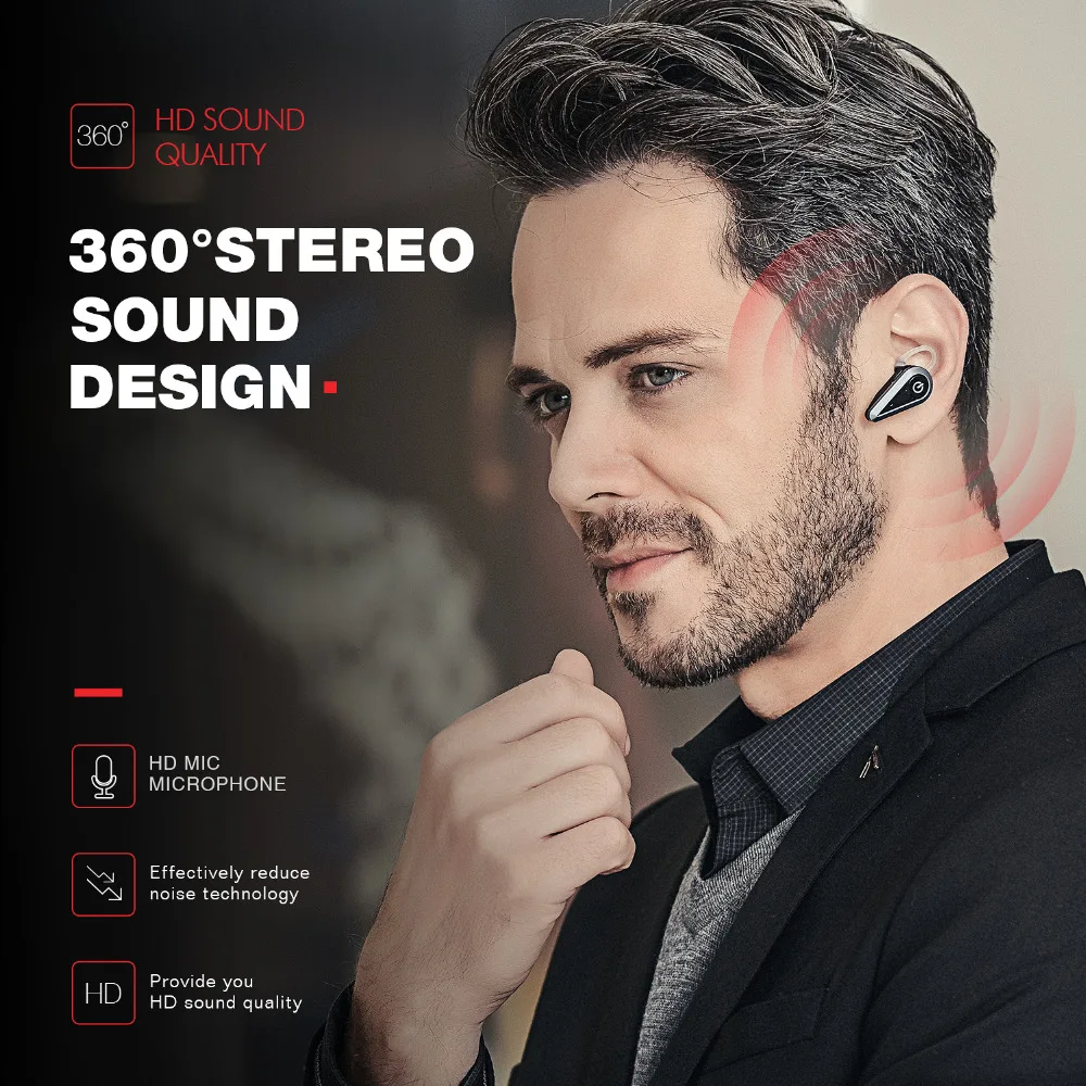 Havit мини наушники Bluetooth 16 мм Беспроводная гарнитура до 2 часов время