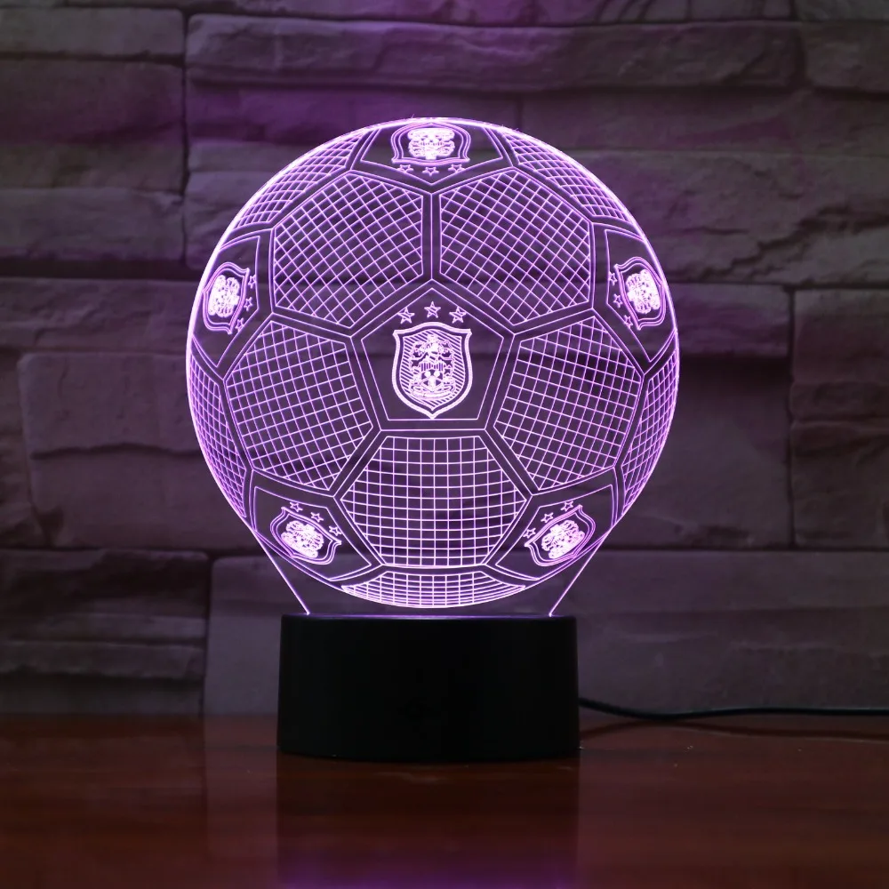 7 красочных градиентов атмосферная лампа 3D LED ночник USB Настольная прикроватная