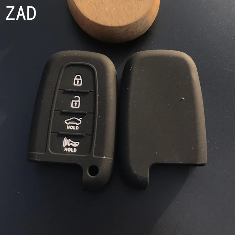 ZAD 4 кнопки дистанционный ключ силиконовый резиновый держатель для автомобиля