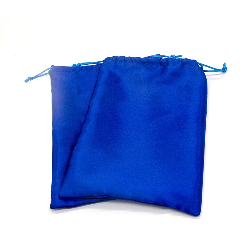 blue Пустой запас 18x25 см атласный Шелковый парик сумки для подарка волос удлинительная упаковка мешок шнурок принять девственницы мешок для волос - Цвет: blue
