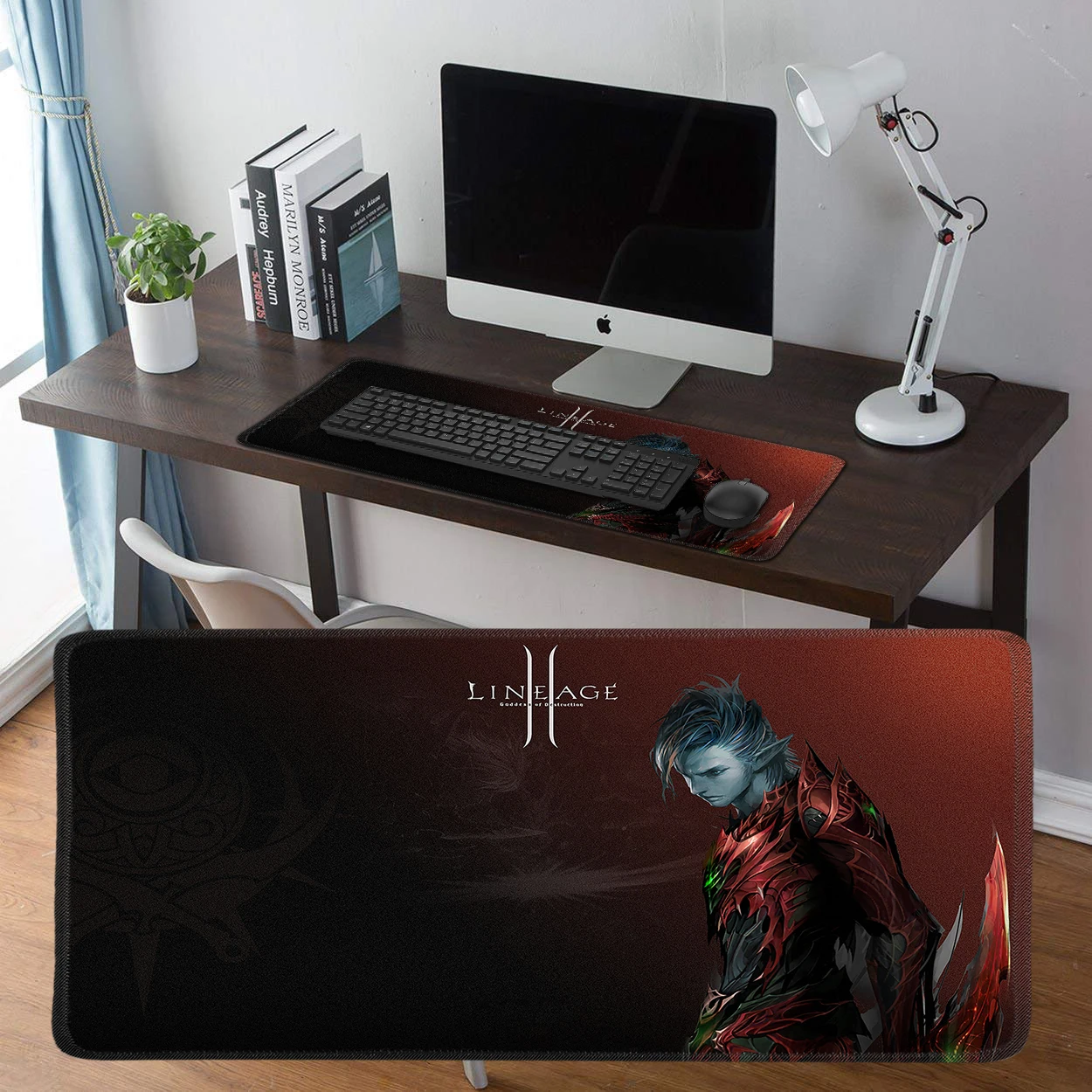 YIMAOC 30*70 cm Large Mouse Pad Gamer Mousepad Rubber Gaming Desk Mat with Locking Edge Lineage 2 | Компьютеры и офис