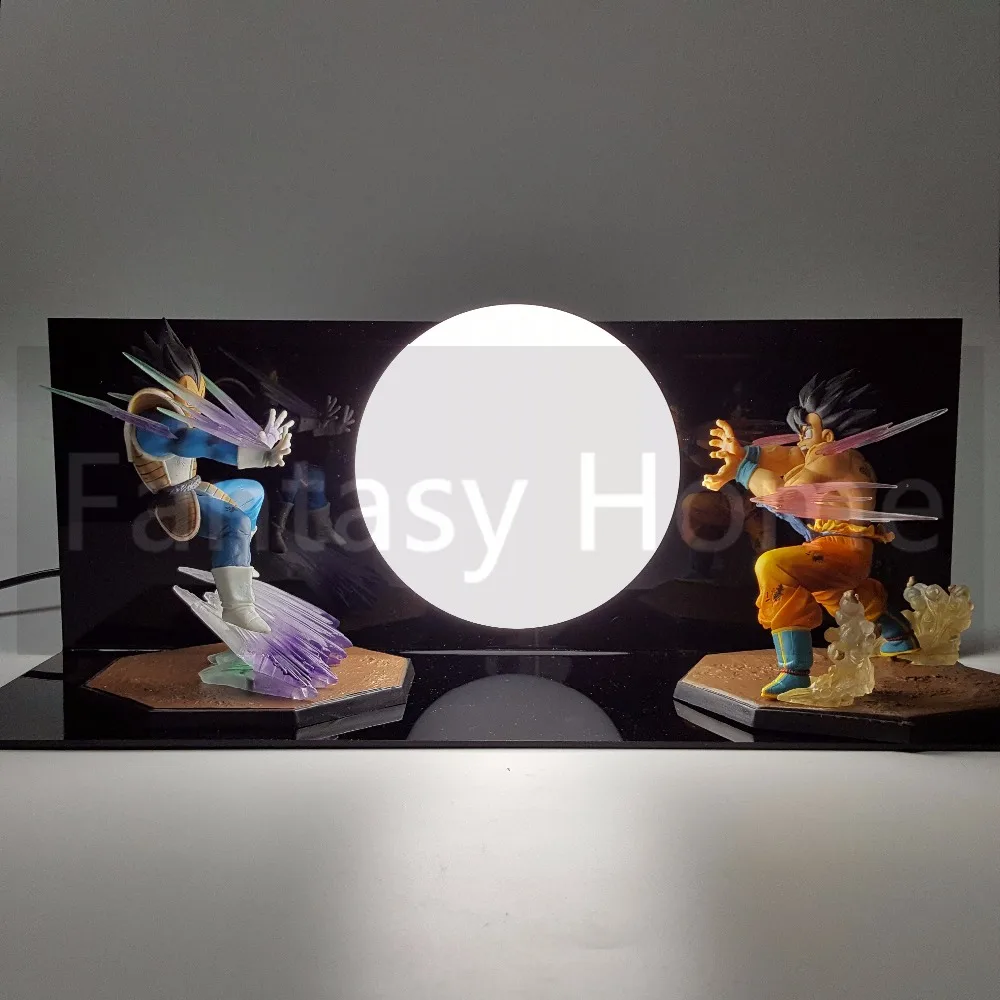Dragon Ball Z фигурку Сон Гоку против Вегета DIY Дисплей игрушка с рисунками из комикса