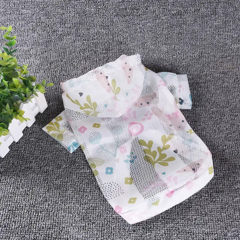 Animals and Plants Новинка, милая Солнцезащитная одежда для щенков, собак, комбинезоны, защита от солнечных лучей, полиэстер, для щенков, кондиционер, одежда, пальто с капюшоном, для кошек, йоркков - Цвет: Animals and Plants