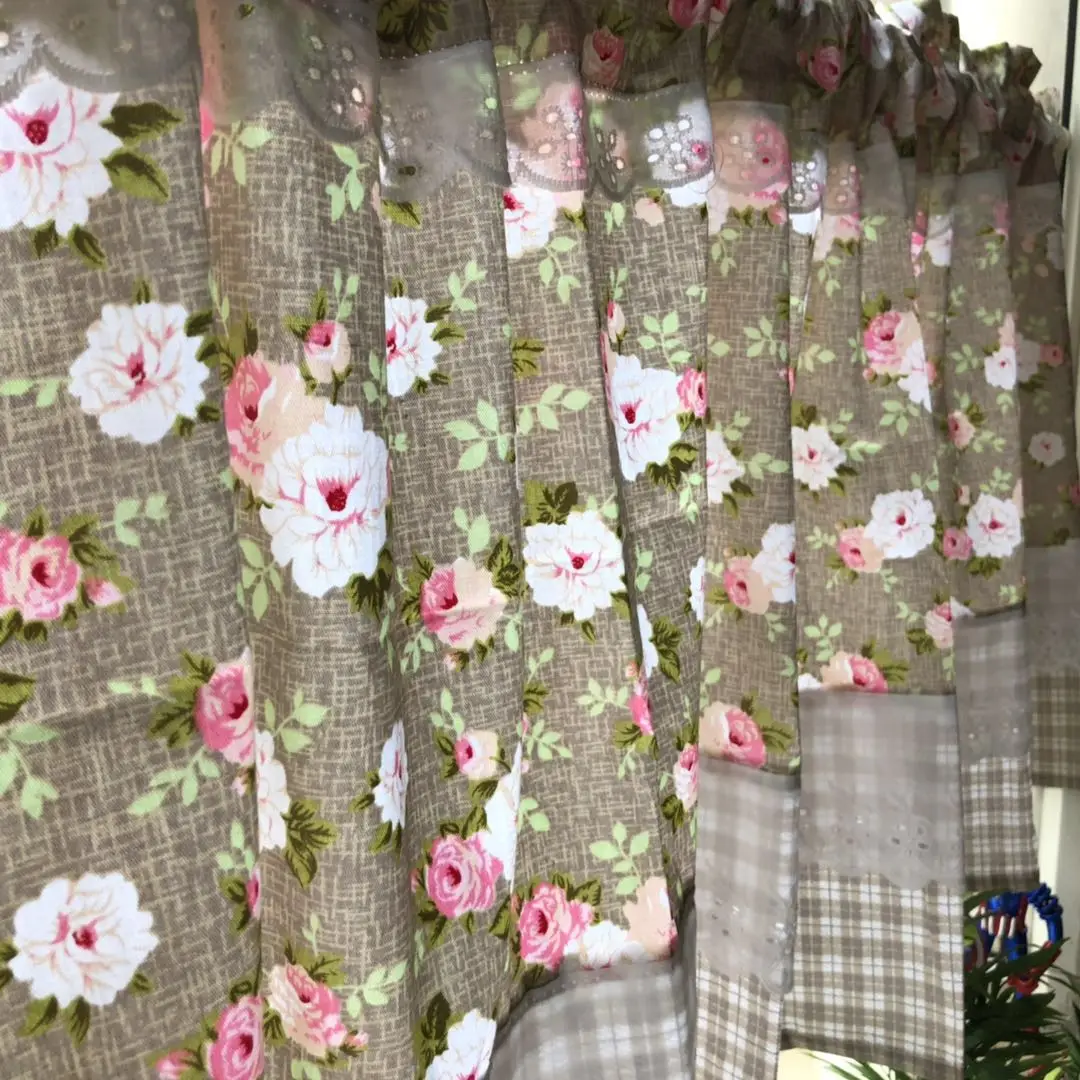 Кофе и клетчатым белые кружевные с цветочным принтом Ткань Декоративные