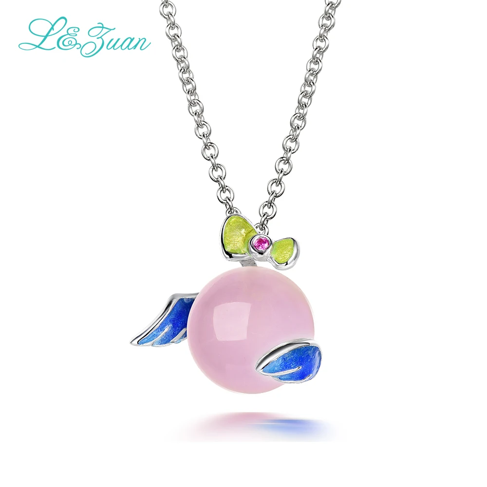 L & Цзуань 925 пробы серебряные ювелирные изделия цепочки и ожерелья натуральный