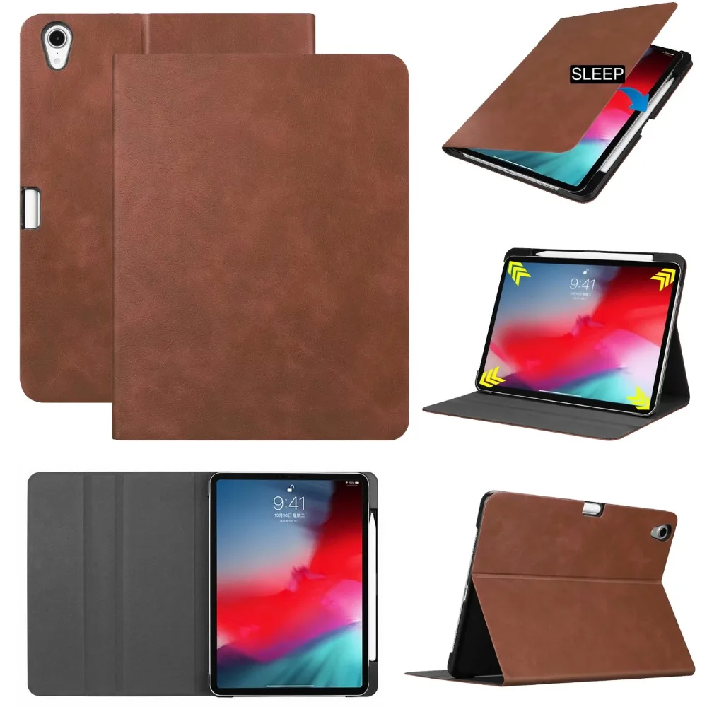 Чехол для планшета для iPad Pro 11 умный чехол бренд ультра-тонкий интеллектуальный чехол из искусственной кожи с защелкой со сном/пробуждением