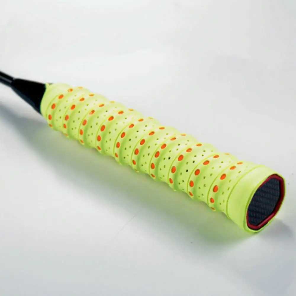 Fluorescent yellow 11 Цвета Нескользящие ракетки более сцепление рулон Теннис Бадминтон Сквош ручка лента, ракетка для игры в бадминтон тренировочный пояс - Цвет: Fluorescent yellow