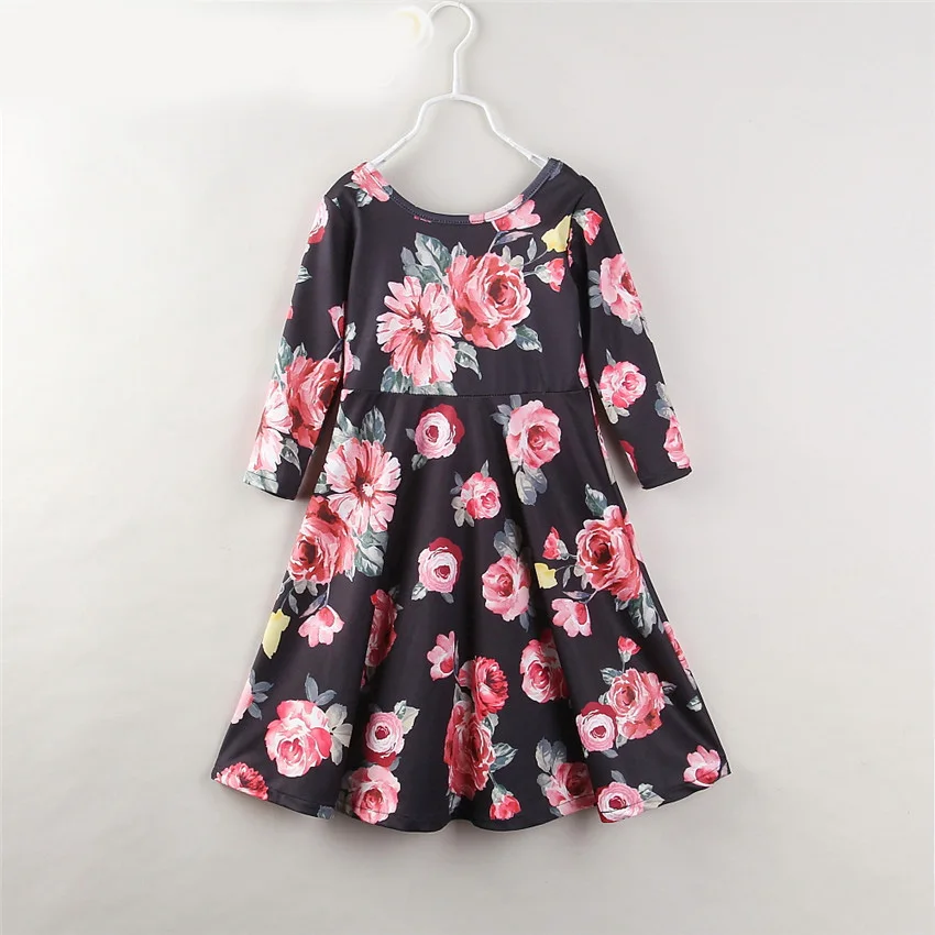 Весенняя одежда для семьи Одежда маленьких девочек платья мамы и дочки модное