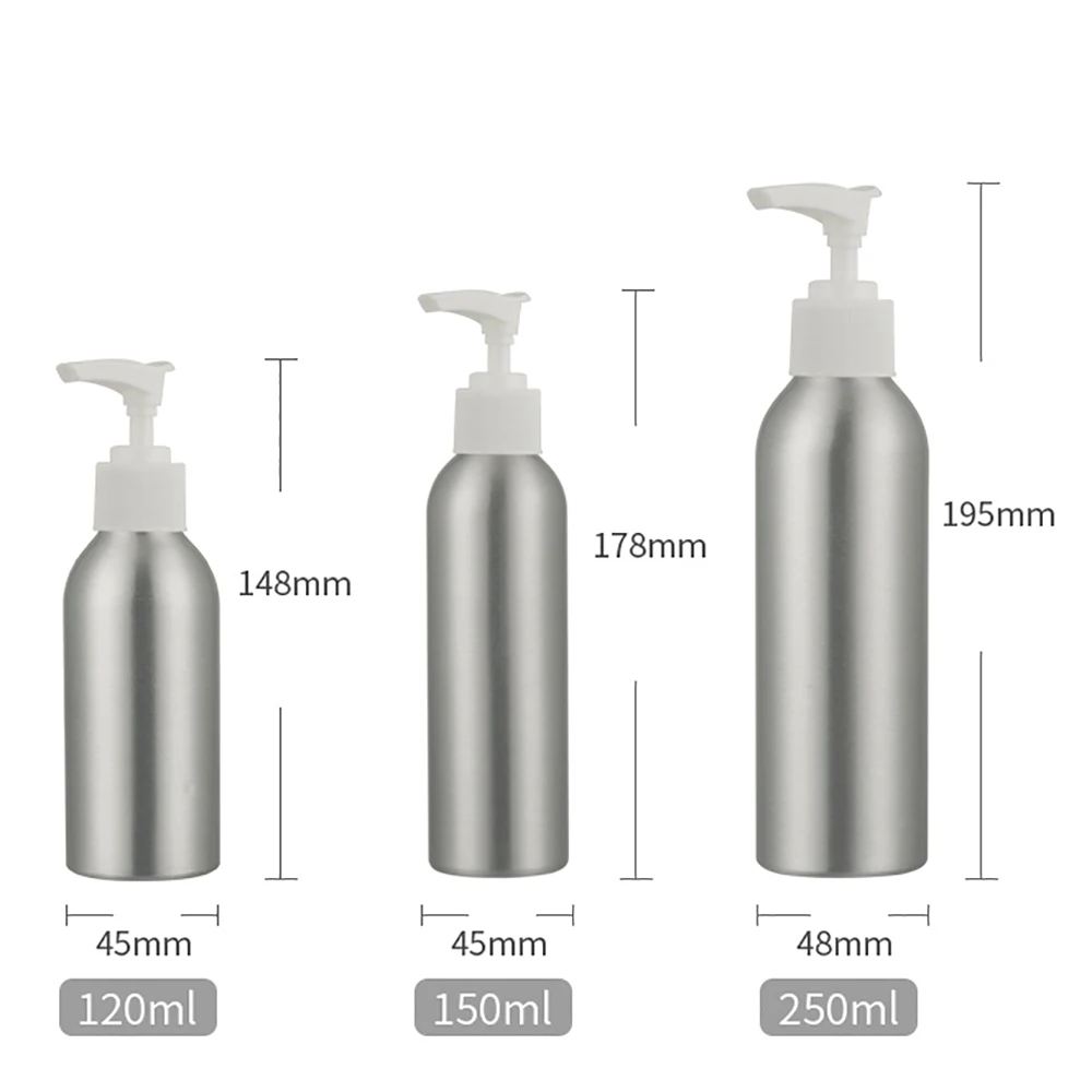 Состав Серебряный алюминиевая бутылочка для парфюма 40 мл Косметические бутылки