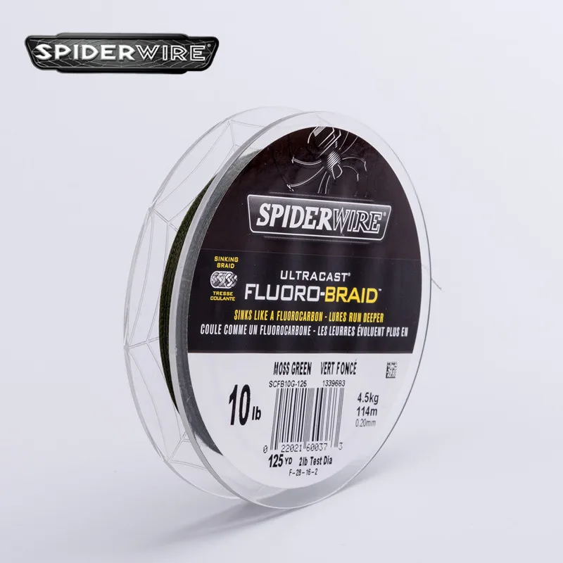 Проволочная FLUORO-BRAID леска 114 м/125yd темно-зеленая ПЭ плетеная леска Тонущая рыболовные принадлежности PESCA Angler 8 моделей