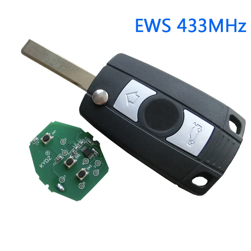 Дистанционный ключ 315 МГц 433 ID44/PCF7935AA чип для BMW EWS 325 330 318 525 530 540 E38 E39 E46 M5 X3 X5 Z3 HU92 Uncut