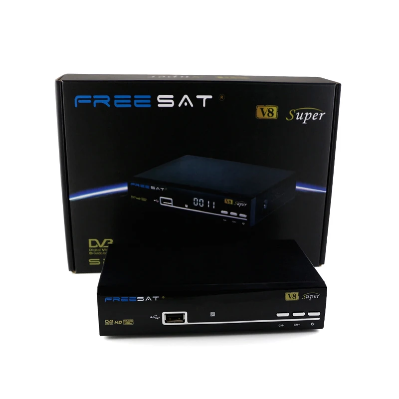 Freesat V8 Super BOX HD спутниковый ресивер DVB S2 тюнер freesat v8 Combo Поддержка USB Set top