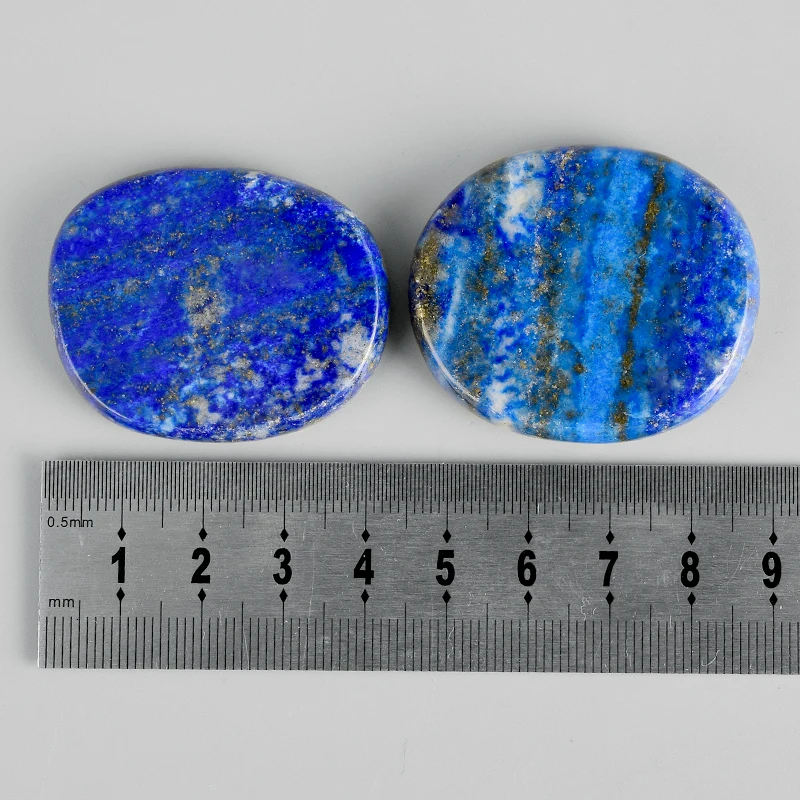 

Palm Stone Natural lapis lazuli Healing quartz Crystal therapy craft 45mm polished Lettering Reiki Chakra treatment stones