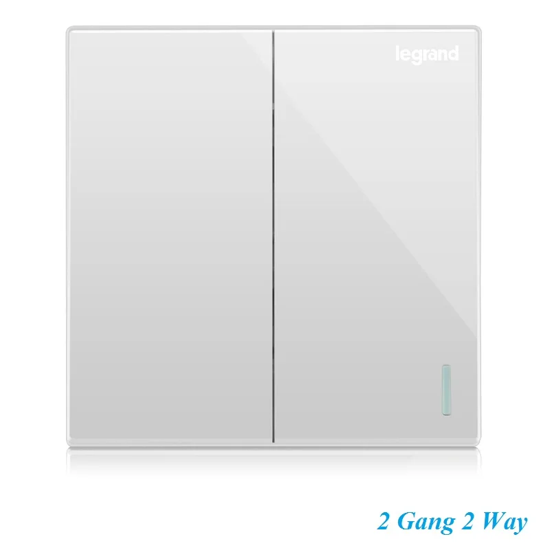 Высококачественный большой настенный переключатель магнолии с белой панелью и