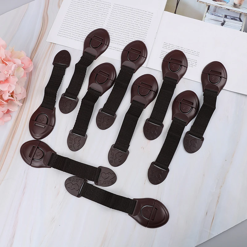 

10 Pcs/lot Safety Locks For Kids Cabinet Door Drawers Refrigerator Toilet New